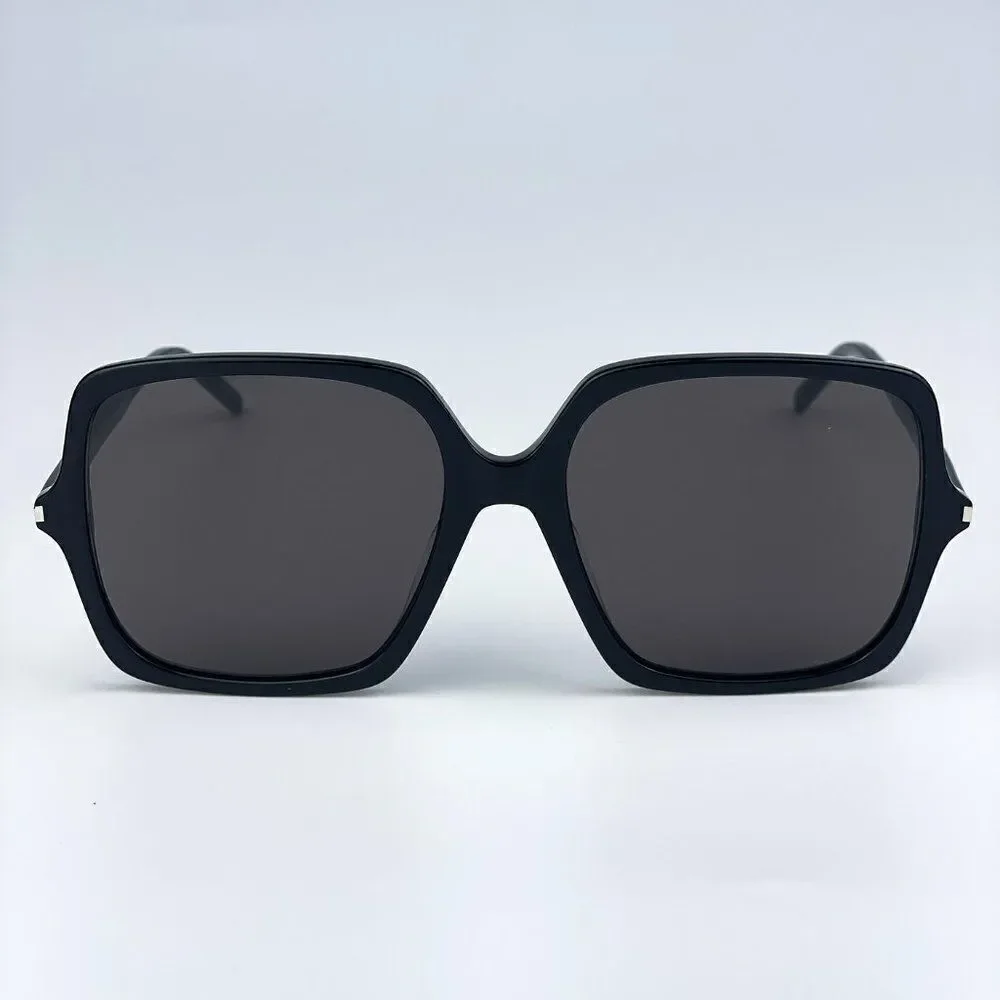 SALE! NEW Saint Laurent SL591 001 Black Square Oversized Women Sunglasses